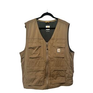 Carhartt Force Rain Defender Brown Work Vest XL